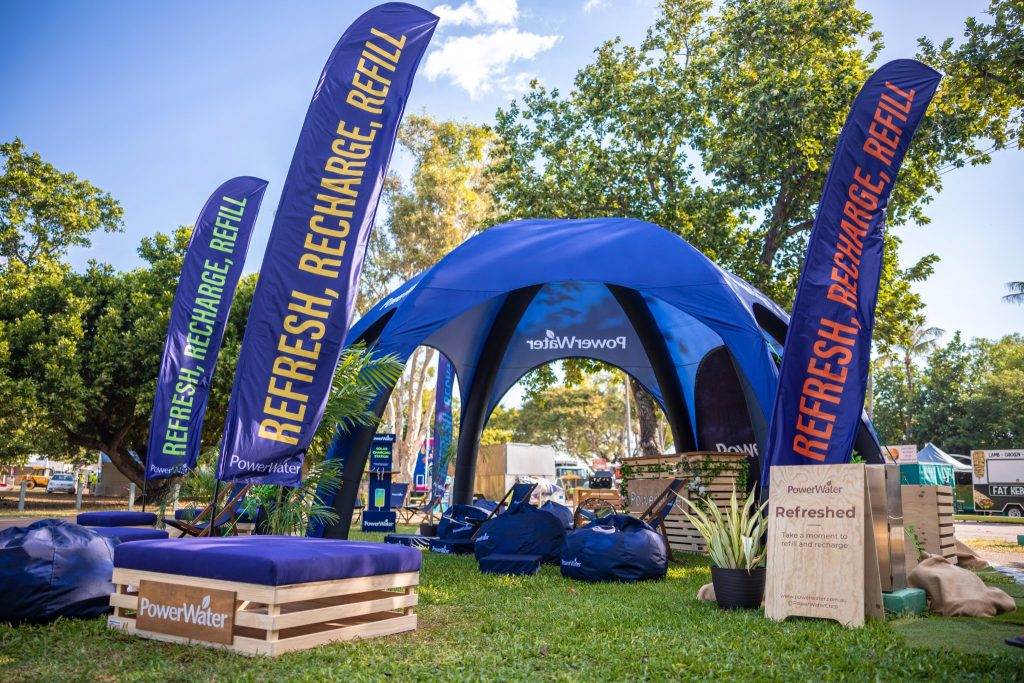 Power Water Refresh Tent The Exhibitionist