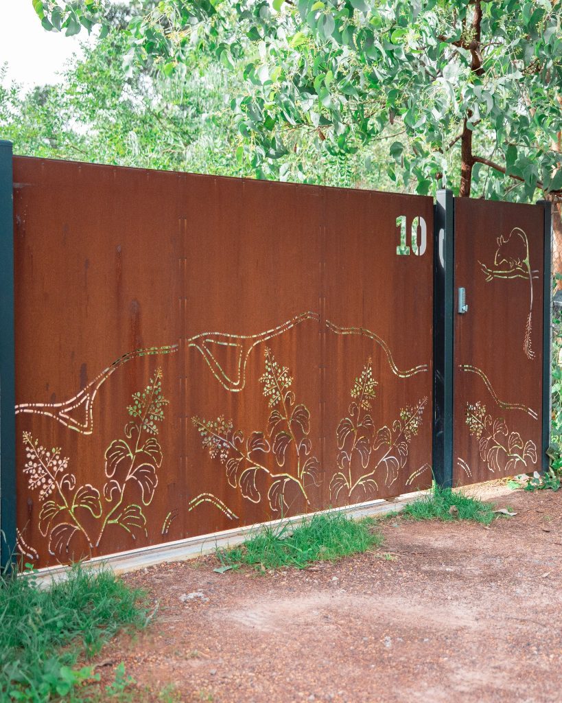 Corten Steel Fence The Exhibitionist